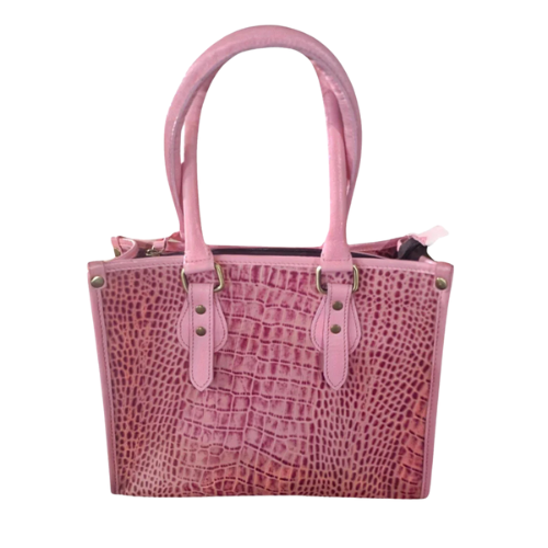 Ladies Pink Leather Handbag